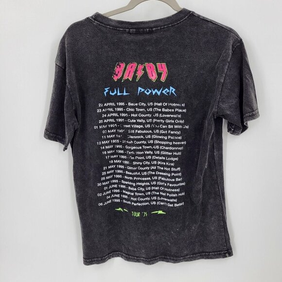 Graphic T-Shirt Baby Band Size Small Grey Tee Washed Replica 1995 Retro - Picture 3 of 5